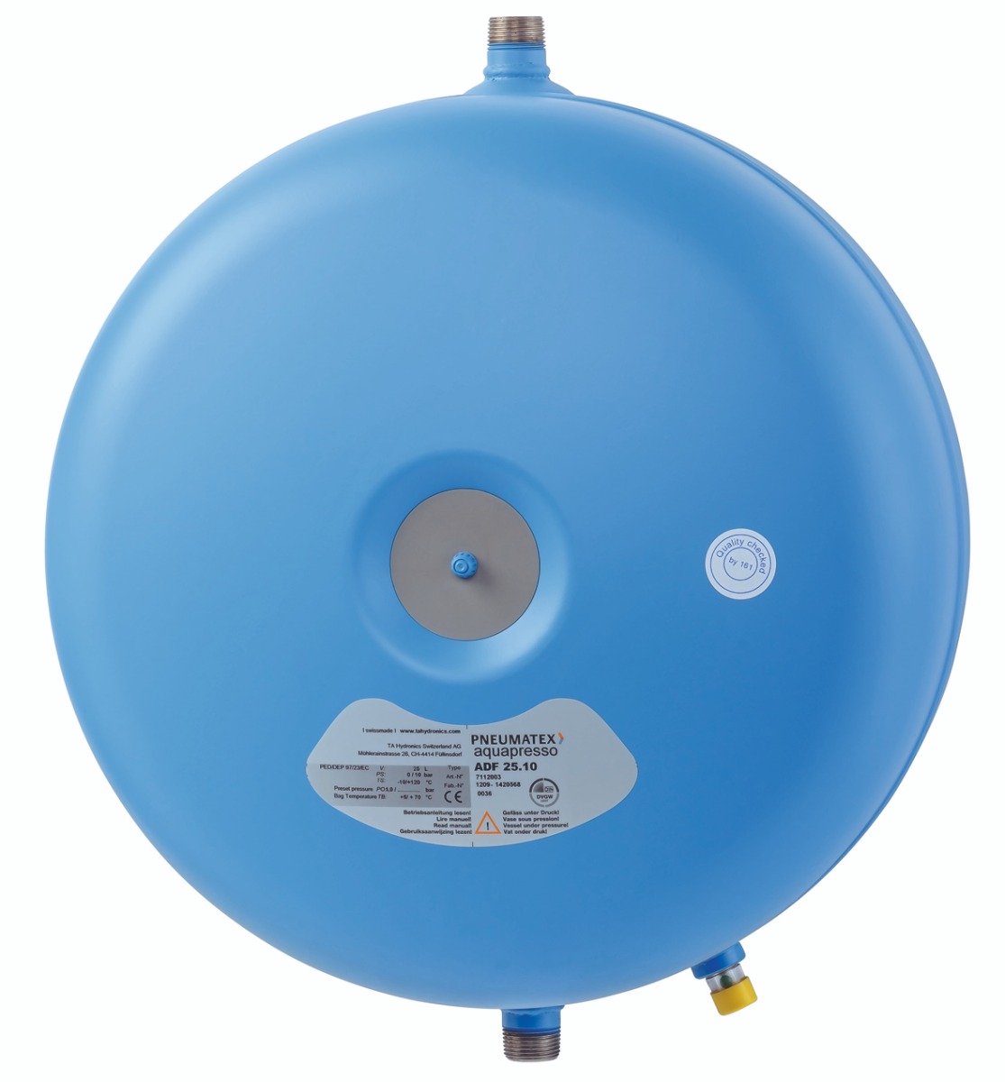 IMI Pneumatex Aquapresso ADF Expansievat Sanitair 35l 10bar 3/4 Blauw