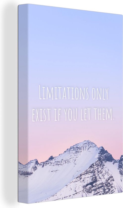 Peintures Toile Berg - Motivation - Citation - 20x30 cm - Décoration murale