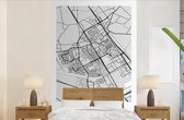 Papier peint - Papiers Papier peint photo Plan de ville - Best - Grijs - Wit - Largeur 145 cm x Hauteur 220 cm