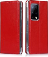 Voor Huawei Mate X2 Crazy Horse Textuur Horizontale Flip Leather Case met Houder & Card Slot (Rood)