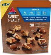 Atkins | Sweet & Salty Crunch Bites | Dark Chocolate Sea Salt Caramel | 1 x 150 gram  | Snel afvallen zonder poespas!