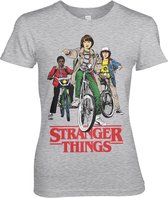 Stranger Things Dames Tshirt -S- Bikes Grijs