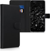 kwmobile telefoonhoesje voor LG Q60 - Hoesje met pasjeshouder in zwart - Wallet case