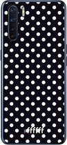 6F hoesje - geschikt voor OPPO A91 -  Transparant TPU Case - Onyx Dots #ffffff