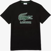 Lacoste Ronde Hals Logo Shirt Heren - zwart - maat XL