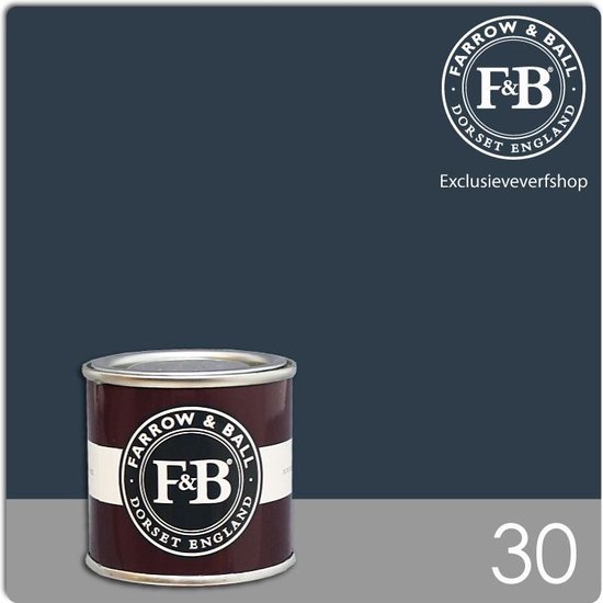 Farrow & Ball Krijtverf 0.1L Proefpotje Estate Emulsion Hague Blue No