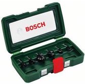 "Bosch 6-delige frezenset 1/4"" schacht"