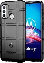 Motorola Moto G60s Hoesje Shock Proof Rugged Shield Back Cover Zwart