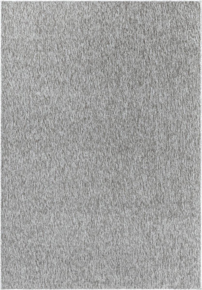 Modern laagpolig vloerkleed Nizza - lichtgrijs - 280x370 cm