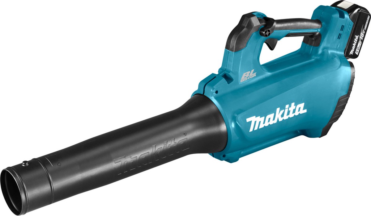 Bol.com Makita DUB184PT4J 18V Li-Ion accu bladblazer set (4x 5,0Ah) incl. Mbox - 780m³/uur - koolborstelloos aanbieding