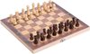 Afbeelding van het spelletje Schaakbord MET Schaakstukken - Zinaps Houten reizen Schaakbord 3 in 1 Hoogwaardige draagbare opvouwbare schaakbord met comfortabele schaakstukken voor familie- en buitenactiviteiten- (WK 02127)