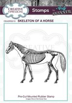 Creative Expressions • Pre cut rubber stamp Andy Skinner skeleton horse