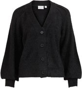 Vila Vest Vihelly  L/s Button Cardigan 14067636 Black Dames Maat - S