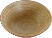 Fruitschaal DKD Home Decor Bamboe Koraal (25 x 25 x 9 cm)