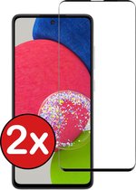 Samsung Galaxy A52s Screenprotector Glas Tempered Glass 3D - Samsung A52s 5G Screen Protector 3D Full Cover - 2 PACK