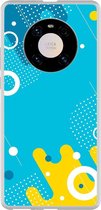 Smartphonebooster Telefoonhoesje - Back Cover - Geschikt Voor Huawei Mate 40 Pro - Blue En Blue