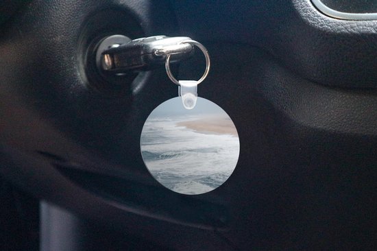 Porte-clés - Plage - Océan - Golf - Plastique - Rond - Cadeaux à distribuer