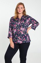 Blouse Iris met bloemenprint en lurex