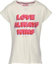 J&JOY - T-Shirt Meisjes 03 Sydney White Love Always Wins