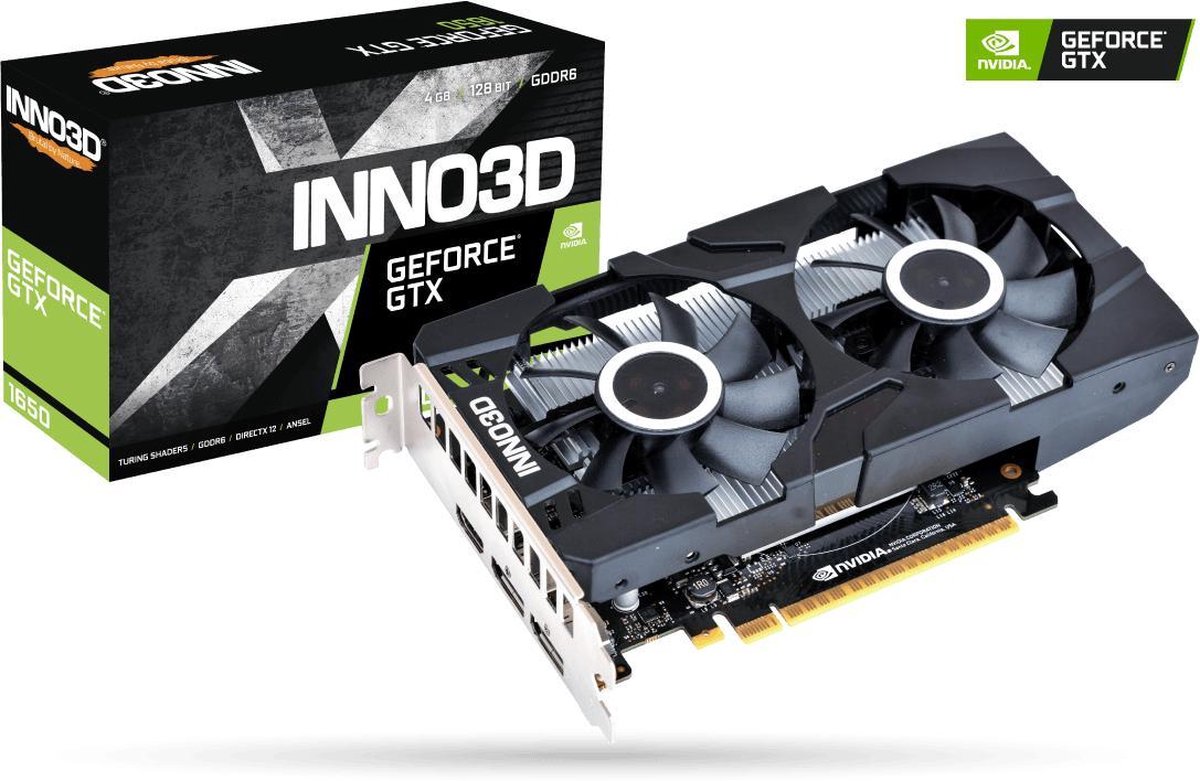 Inno3D GeForce GTX 1650 GDDR6 Twin X2 OC - Carte vidéo (GPU) | bol.com