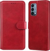 Klassieke Kalf Textuur PU + TPU Horizontale Flip Leren Hoes Met Houder & Kaartsleuven & Portemonnee Voor OnePlus N200 5G (Rood)