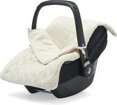 Jollein Voetenzak voor Autostoel & Kinderwagen - Spring Knit - Ivory