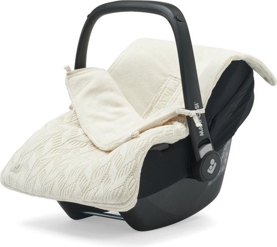 Jollein Voetenzak voor Autostoel \u0026 Kinderwagen - Spring Knit - Ivory |  bol.com