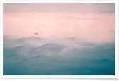 JUNIQE - Poster Lassen Nationaal Park USA - foto -40x60 /Roze &