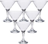 Pasabahce Cocktailglazen set - 18x stuks - martiniglazen - transparant - 190 ml