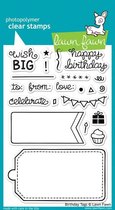 Birthday Tags Clear Stamps (LF663)