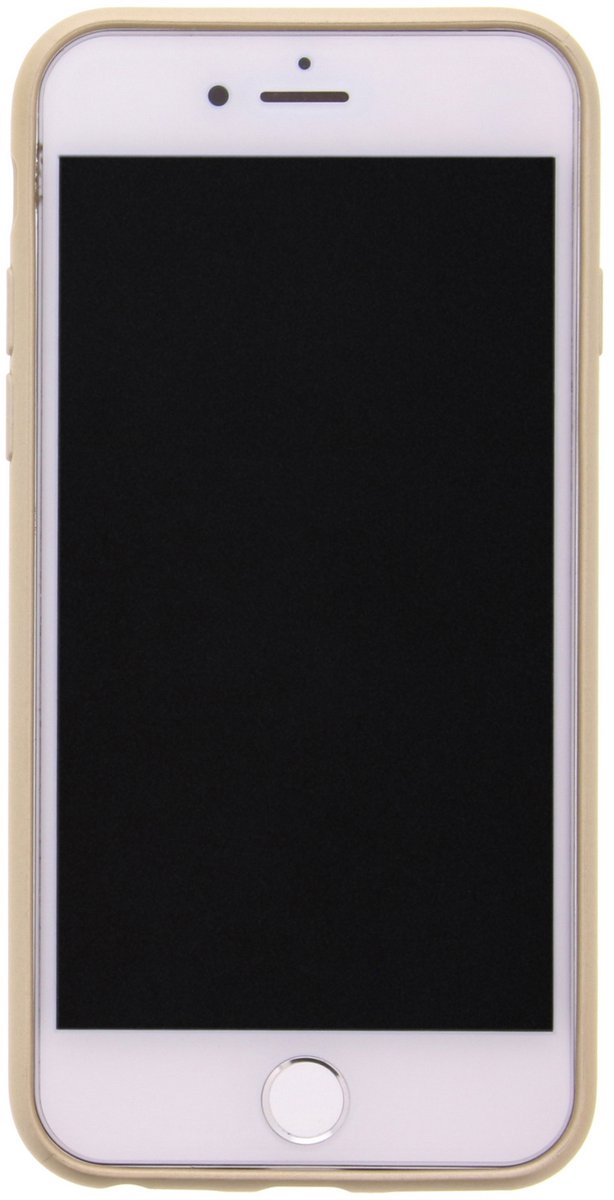 iPhone 8/7/6s/6 TPU Case hoesje - Guess - Goud - Kunstleer