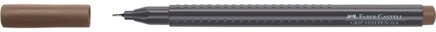 Faber Castell Fineliner FC Grip 0 - 4 mm - gebrand amber