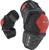 CCM Quicklite Elleboogbeschermers Volwassenen  - S - Zwart/Rood