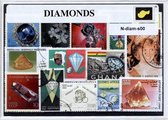 Diamanten – Luxe postzegel pakket (A6 formaat) : collectie van verschillende postzegels van diamanten – kan als ansichtkaart in een A6 envelop - authentiek cadeau - kado - geschenk