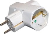 Plug Adapter Silver Electronics 3500W Wit