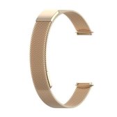 Voor Fitbit Luxe Special Edition Milanese metalen magnetische vervangende band horlogeband (champagne goud)