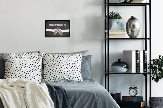 Fotolijst incl. Poster - Quotes - Proost op de beste opa - Opa - Spreuken - 30x20 cm - Posterlijst
