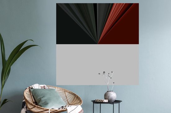 Stickers muraux - Film autocollant - Flamingo - Fleurs - Feuilles - Ressorts - 120x120 cm - Film adhésif - Stickers muraux Chambre d'enfant - Papier peint autocollant XXL