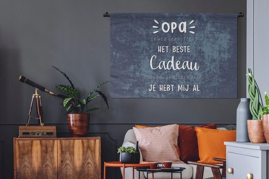 Tapisserie - Tapisserie - Vaderdag - Cadeau homme - Papy - 120x80 cm - Tapisserie