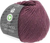 Lana Grossa Cool Wool Big Mélange Gots 50 gram Bessenrood Nr 218