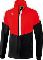 Erima Allweatherjack Squad Junior Polyester Zwart/rood Maat S