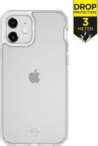 Apple iPhone 12 Mini Hoesje - ITSkins - Level 2 HybridFrost Serie - Hard Kunststof Backcover - Transparant - Hoesje Geschikt Voor Apple iPhone 12 Mini