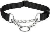 Trixie halsband hond premium choker zwart 30-40X1,5 CM