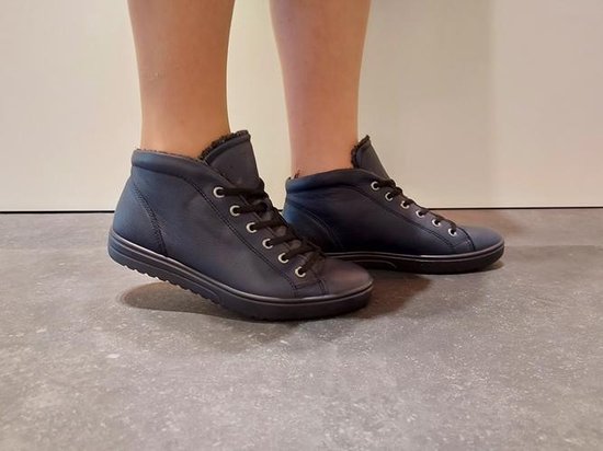 ECCO Fara dames veterboot - Blauw - Maat 41 | Bestel nu!