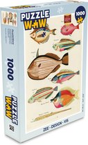 Puzzel Zee - Design - Vis - Legpuzzel - Puzzel 1000 stukjes volwassenen - Multicolor