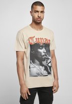 Urban Classics Heren Tshirt -XS- Tupac California Love Beige