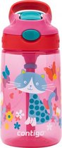 drinkfles Gizmo Flip kat junior 420 ml roze/rood