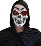 gezichtsmasker DoD Skull PVC zwart/wit one-size