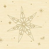 servetten Star Stories 3-laags 24 x 24 cm cr√®me 20 stuks