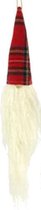 kersthanger Aaron 72 cm textiel rood/wit